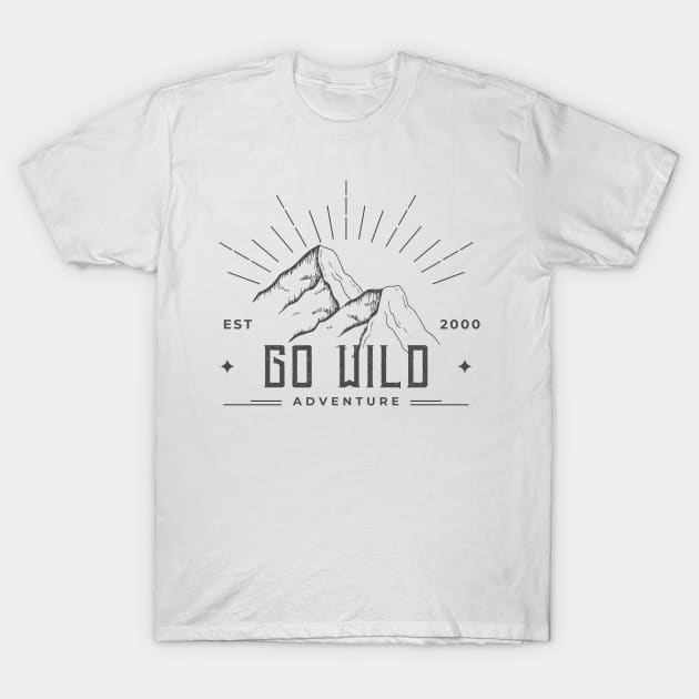 Go wild soul searching adventure T-Shirt by ramith-concept